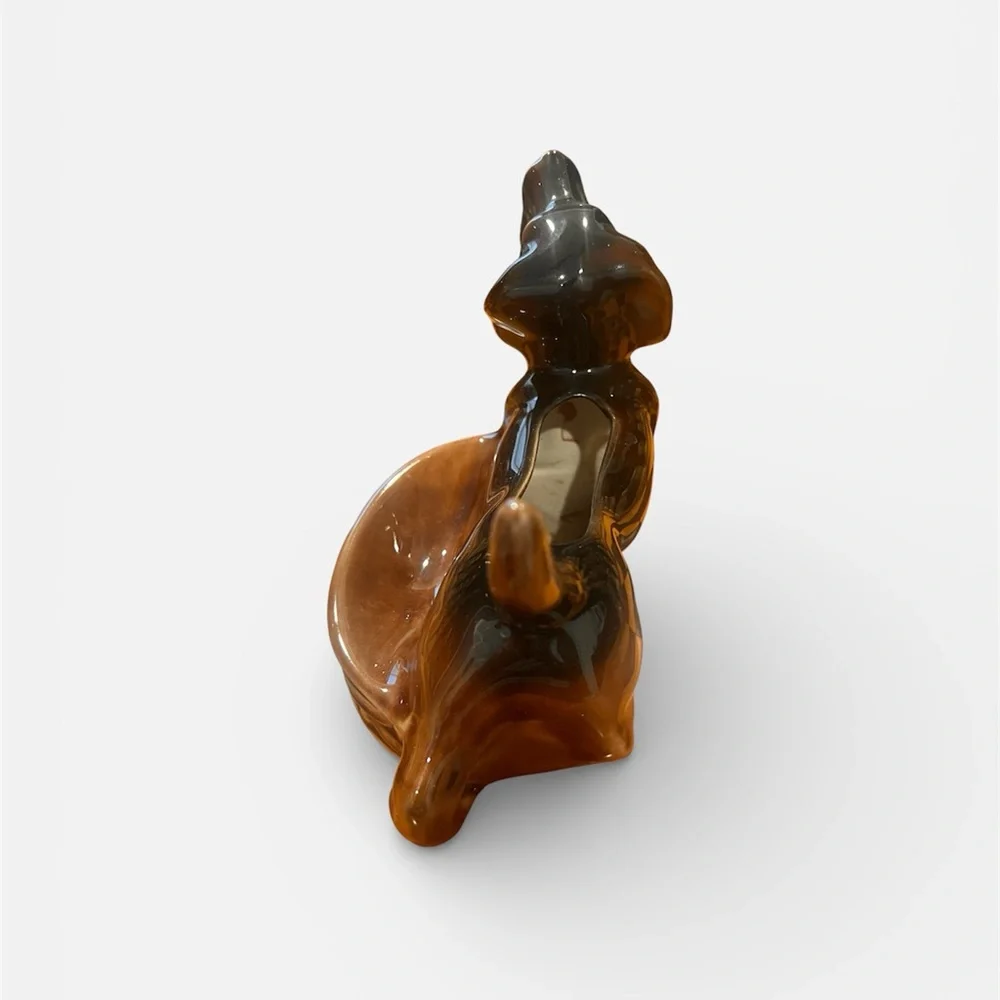 MCM Table Decor, Dachshund Wiener Dog Trinket Dish / Vintage Ceramic Dog.